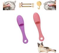 Cat Chin Brush, Cat Chin Scrubber, Silicone Scrubber For Cats Chin Cleaner, Cat Chin Cleaner Brush, Cat Chin Cleaner Silicone, Finger Brushes Suitable For Puppies And Cats (F)
