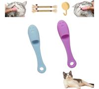 Cat Chin Brush, Cat Chin Scrubber, Silicone Scrubber For Cats Chin Cleaner, Cat Chin Cleaner Brush, Cat Chin Cleaner Silicone, Finger Brushes Suitable For Puppies And Cats (B)