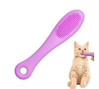 Cat Chin Brush, Soft Dog Cats Silicone Tooth Brush, 10CM Silicone Scrubber For Cats Chin, Tooth Brushing Black Tool Cleaning Bristles Tool, For Pet Supplies