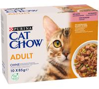 Cat Chow Adult Salmone Purina 10x85g