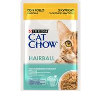 CAT CHOW Hairball Cibo per gatti con pollo e fagiolini in salsa 85g