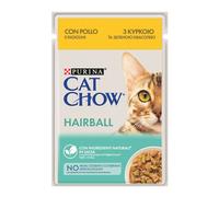 CAT CHOW Hairball Cibo per gatti con pollo e fagiolini in salsa 85g
