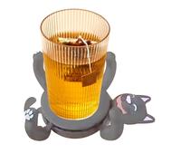Cat Coasters, Funny Drink Mats, 6.69x4.72in 3d Printed Toys, Portable Non Slip, Authentic Resin Material for Home Decor, Desk, Party Favors, Cat Lovers, Drinks Holder