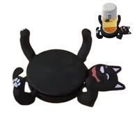 Cat Coasters, Funny Drink Mats, 6.69x4.72in 3d Printed Toys, Portable Non Slip, Authentic Resin Material for Home Decor, Desk, Party Favors, Cat Lovers, Drinks Holder