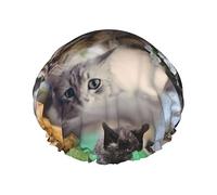 cat collage Riutilizzabile Impermeabile Lavabile Regolabile Adatto a donne Tutte le lunghezze di capelli Cuffia da a