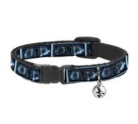 Cat Collar Breakaway with Bell $1 Bill X-Ray NARROW Fits 8.5-12"
