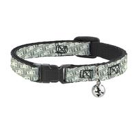Cat Collar Breakaway with Bell 100 Dollar Bill Old Series 2006 Repeat NARROW Fit