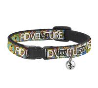 Cat Collar Breakaway with Bell ADVENTURE IS OUT THERE/Stacked Wilderness Explore