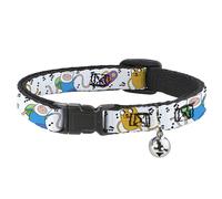 Cat Collar Breakaway with Bell Adventure Time Finn and Jake Long Arms Dancing Po