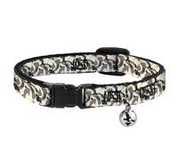 Cat Collar Breakaway with Bell Avatar the Last Airbender Appa Pose Stacked NARRO