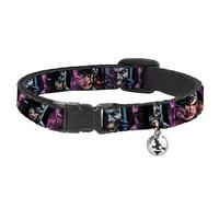 Cat Collar Breakaway with Bell Batman Batgirl and Joker Comic Book Cover Face Cl