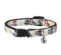 Cat Collar Breakaway with Bell Beauty and the Beast Belle Castle Pose with Scrip