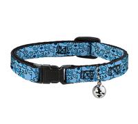Cat Collar Breakaway with Bell Blue's Clues Blue Poses Scattered Blues NARROW Fi