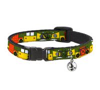 Cat Collar Breakaway with Bell Classic TMNT Ninja Turtles Party Van All Sides Gr