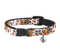Cat Collar Breakaway with Bell Cocoa Pebbles Fred Flintstone and Barney Rubble H