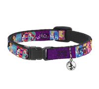 Cat Collar Breakaway with Bell Disney DREAMER 7-Sparkling Princesses/Tiara Purpl