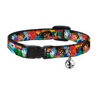Cat Collar Breakaway with Bell DORA THE EXPLORER Dora Poses/Floral Collage Orang