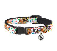Cat Collar Breakaway with Bell Fruity Pebbles Fred Flintstone and Barney Rubble