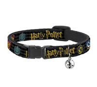 Cat Collar Breakaway with Bell HARRY POTTER Hufflepuff/Ravenclaw/Gryffindor/Slyt