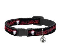 Cat Collar Breakaway with Bell It Chapter Two Pennywise Face COME BACK AND PLAY