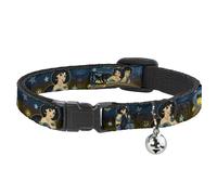 Cat Collar Breakaway with Bell Jasmine & Aladdin Carpet Ride/Jasmine Poses/Flowe