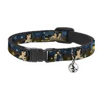 Cat Collar Breakaway with Bell Jasmine & Aladdin Carpet Ride/Jasmine Poses/Flowe