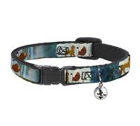 Cat Collar Breakaway with Bell Lion King Simba, Pumba & Timon Growing Up NARROW