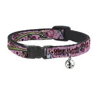 Cat Collar Breakaway with Bell Live Hard Die Young Pink NARROW Fits 8.5-12"