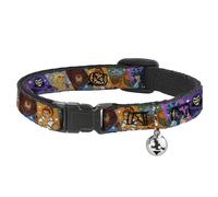 Cat Collar Breakaway with Bell Masters of the Universe Character Block Stripe Po