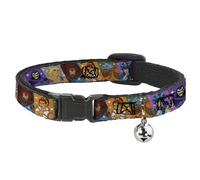 Cat Collar Breakaway with Bell Masters of the Universe Character Block Stripe Po