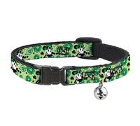 Cat Collar Breakaway with Bell Mickey Mouse St. Patrick's Day LUCKY ME Leprechau