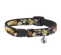 Cat Collar Breakaway with Bell Nick 90's Rewind 16-Character Poses Navy Blue NAR