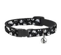 Cat Collar Breakaway with Bell Nightmare Before Christmas Jack Expressions/Scary