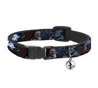 Cat Collar Breakaway with Bell Nightmare Before Christmas Jack, Oogie Boogie, Sa