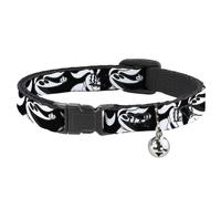 Cat Collar Breakaway with Bell Nightmare Before Christmas Zero Expressions Black