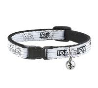 Cat Collar Breakaway with Bell One Hundred and One Dalmatians Puppies Playing Wh