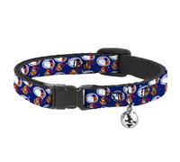 Cat Collar Breakaway with Bell Peanuts Astronaut Snoopy Walking Pose Scattered B