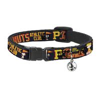 Cat Collar Breakaway with Bell PEANUTS ATHLETIC CLUB Varsity Poses and Quotes Co