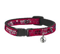 Cat Collar Breakaway with Bell Peanuts Gang AMERICAN SUMMER Poses Red/Blue/White