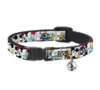 Cat Collar Breakaway with Bell Sensational Six Buddy Pose Blocks White/Multi Col