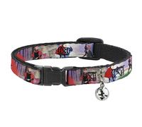 Cat Collar Breakaway with Bell Sleeping Beauty & Prince Scenes NARROW Fits 8.5-1