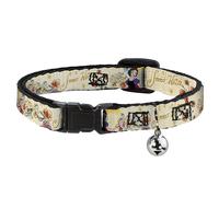 Cat Collar Breakaway with Bell Snow White and the Seven Dwarfs with Script and F