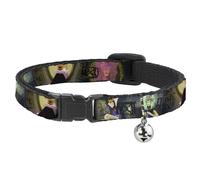 Cat Collar Breakaway with Bell Snow White Evil Queen Poses NARROW Fits 8.5-12"