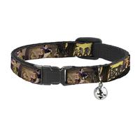 Cat Collar Breakaway with Bell Snow White & the Seven Dwarfs Scenes NARROW Fits