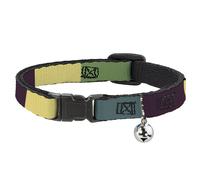 Cat Collar Breakaway with Bell Summer Essentials Color Block 5 NARROW Fits 8.5-1