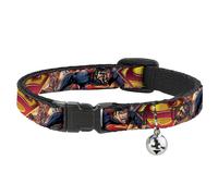 Cat Collar Breakaway with Bell Superman Unchained Explosion Action Pose/Wraith/S