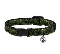 Cat Collar Breakaway with Bell Tattoo Johnny-Evil Clown NARROW Fits 8.5-12"
