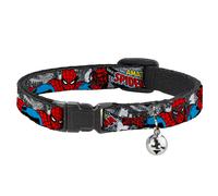 Cat Collar Breakaway with Bell THE AMAZING SPIDER-MAN Stacked Comic Books/Action