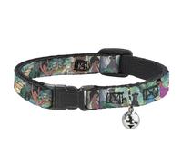 Cat Collar Breakaway with Bell The Jungle Book Scenes NARROW Fits 8.5-12"