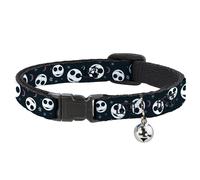 Cat Collar Breakaway with Bell The Nightmare Before Christmas Smiling Jack Moon